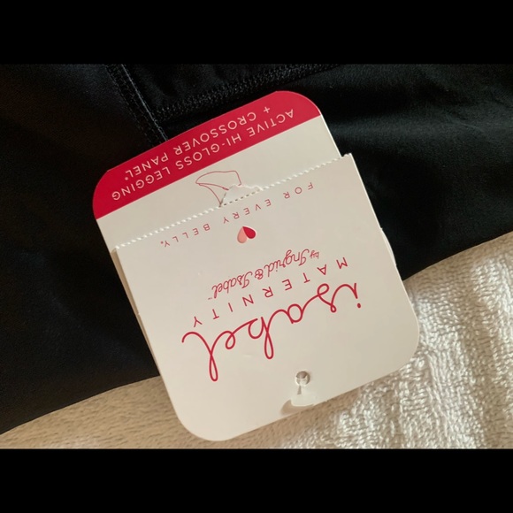 NWT Isabel Ingrid maternity black leggings size XL - Picture 7 of 10